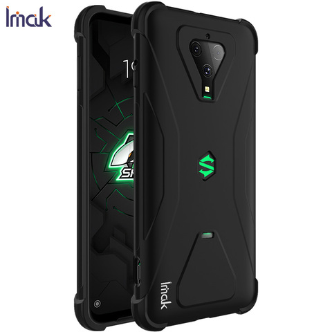 Negro Shark 3 S 3 S Shark3 mate caso IMAK Funda de 360 de protección de parachoques del TPU Shell para Xiaomi BlackShark 3 Caso cubierta de Funda ► Foto 1/6