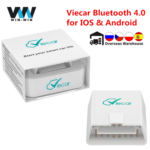 Viecar-herramienta de diagnóstico de coche, escáner automático ELM 327 V1.5 OBD2 con Bluetooth 4,0 elm327 V1.5 PIC18F25K80 para IOS/Android OBD OBD2 ► Foto 1/6