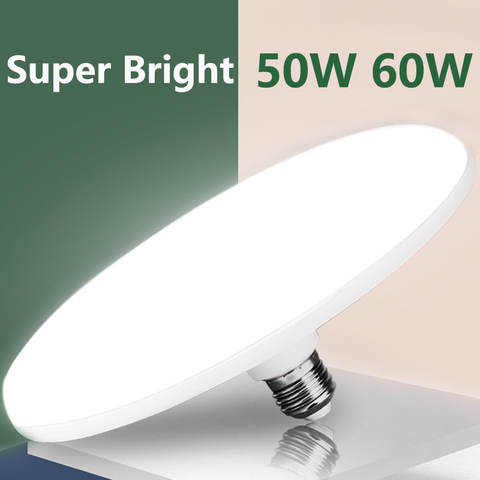 Ultra brillante E27 Bombilla Led 220V Led lámpara 15W 20W 50W 30W UFO Bombilla foco de Led para la iluminación del hogar blanco frío ► Foto 1/6