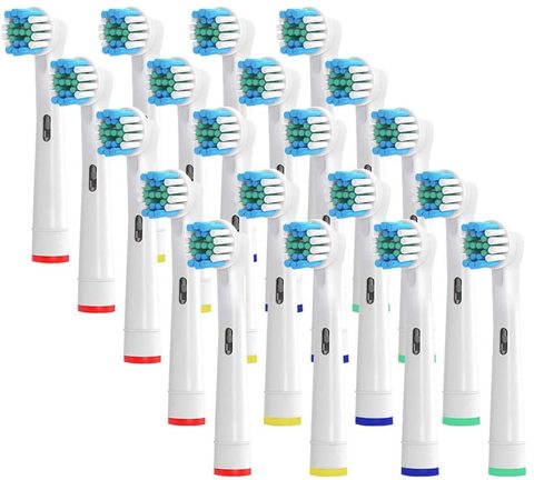 Cabezales de repuesto para cepillo de dientes Oral-B, apto para Advance Power, Pro Health, Triumph, 3D Excel, vitalidad precisión Clean, 20 unidades ► Foto 1/6