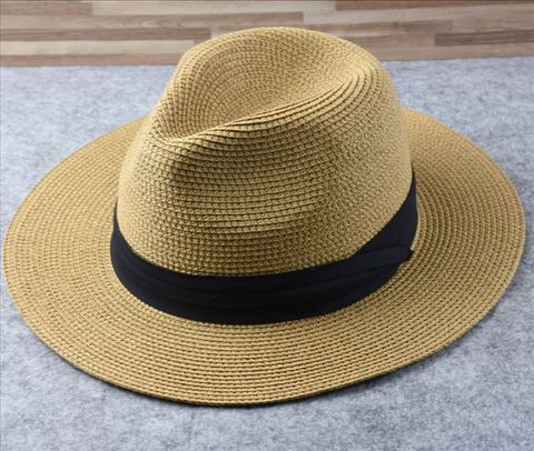 Sombrero panamá de talla grande para hombre, sombrero de paja de ala ancha para playa, sombrero fedora plegable para hombre, sombreros de cubo de 55-57cm 58-60cm ► Foto 1/5