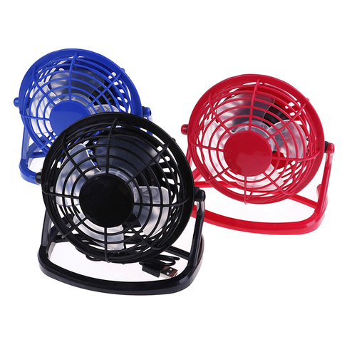 Ventilador de refrigeración portátil de 5V CC de escritorio pequeño USB Mini ventiladores de funcionamiento súper silencioso para ordenador/ordenador portátil ► Foto 1/6