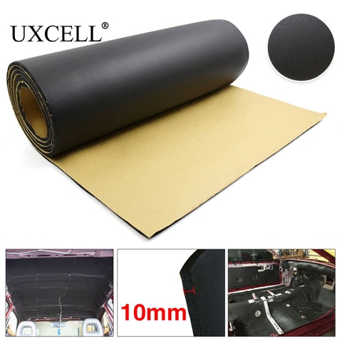 UXCELL 5mm/8mm/10mm de espesor de espuma de goma Auto puerta trasera aislamiento de sonido Deadener tapete insonorizado Pad ► Foto 1/6