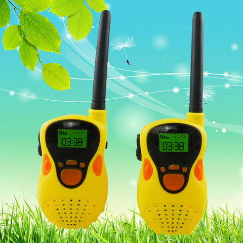 2 uds 1 par Walkie Talkies juguete Mini portátil niños Radio Walkie Talkie Interfono para exteriores de juguete para niños regalos ► Foto 1/3