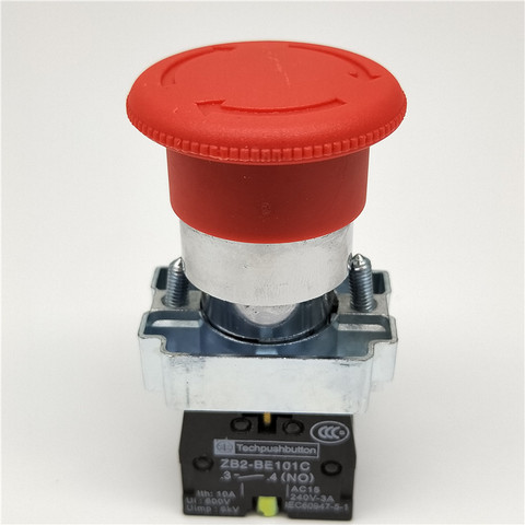 Interruptor de encendido de cabeza de seta de ZB2-BE102C, parada de emergencia, interruptor de botón de 10A 22mm (ZB2) XB2-BS542 XB2-BS541 XB2-BS544 ► Foto 1/6