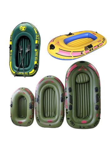 Bote inflable para 1/2/3 personas, kayak, canoa, juego de balsa de PVC con remos y bomba de pie, barco de Rafting a la deriva ► Foto 1/6