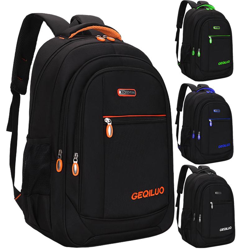 Mochila para hombre, Unisex, impermeable, Oxford, 15 pulgadas, mochilas para ordenador portátil, Casual, viaje, niños, estudiantes, mochilas escolares, gran capacidad, gran oferta ► Foto 1/6