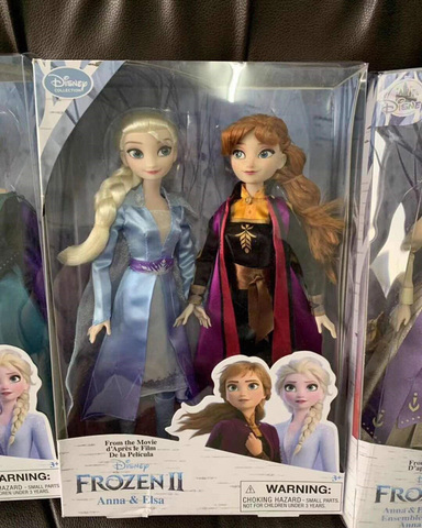 Juguetes De Frozen 2 de Disney para niñas, juguetes de muñecas princesas de Elsa y Anna con accesorios, conjuntos de colección de Olfa, regalos con caja ► Foto 1/6