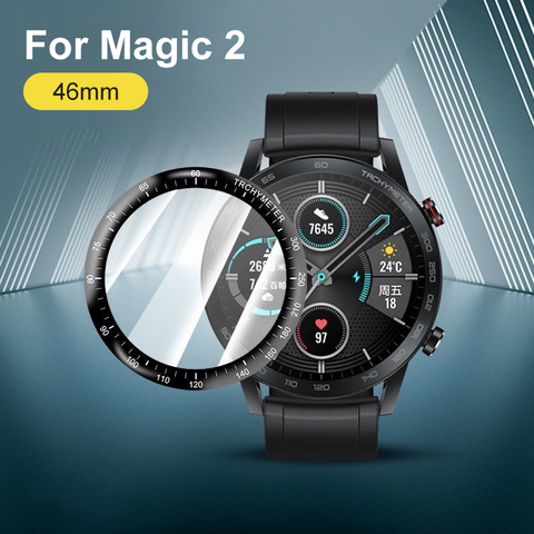 Película protectora de fibra de vidrio suave para Huawei Honor Magic 2 46mm GT2 46MM Smartwatch Protector de pantalla completa para GT2e ► Foto 1/6