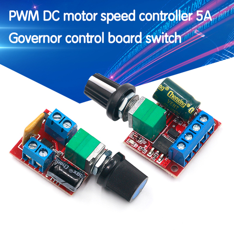 Mini DC-DC 4,5 V-35V 5A 90W PWM Módulo de controlador de velocidad del Motor de CC regulador de velocidad interruptor de placa de ajuste 12V 24V PN35 ► Foto 1/6