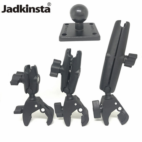 Jadkinsta-Soporte de garra resistente con brazo de doble toma y adaptador de Base redonda de amperios para brazo de extensión de dispositivos de montaje de 1 pulgada ► Foto 1/6