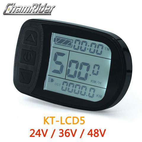 Envío Gratis ebike 24 V 36 V 48 V inteligente KT LCD LCD5 ktlcd5 pantalla del Panel de Control eléctrico de la bicicleta bici partes KT controlador ► Foto 1/6