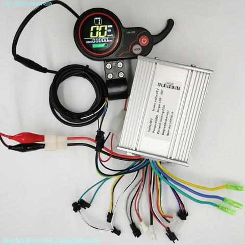 24v36v48v60v 400 W-1200 W controlador BLDC y pantalla LCD con acelerador metamorfo Blanco/color pantalla scooter Eléctrico ebike MTB parte ► Foto 1/6