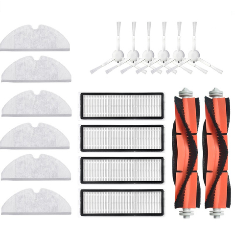 Rodillo lateral de alta calidad, filtro HEPA, cepillo principal, kit de mopa para XIAOMI MIJIA 1C STYTJ01ZHM, repuestos de aspiradora, accesorios ► Foto 1/3