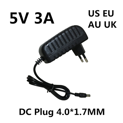 Cargador de fuente de alimentación de interruptor AC 100-240V DC 5 V 3A, adaptador de corriente 4,0*1,7 MM, Puerto 5 V Volt para Orange Pi PC / Plus 2 ► Foto 1/1