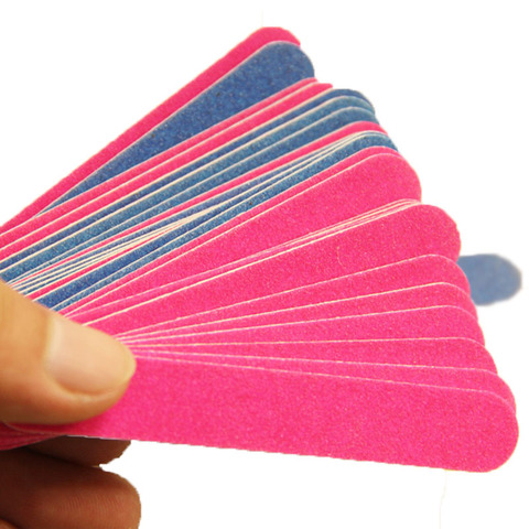 Mini limas de uñas desechables de doble cara, limas de uñas y lija de arena, removedor de cutículas, herramientas de manicura pedicura, 10/20 piezas ► Foto 1/6