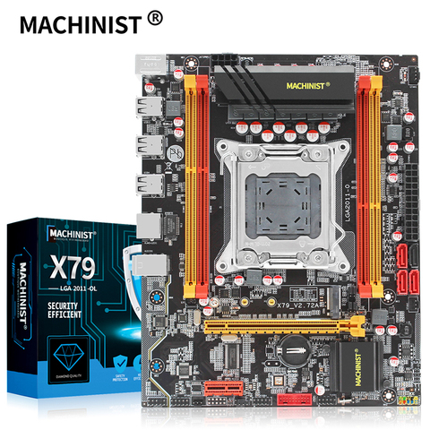 Placa base X79 LGA 2011 de MACHINIST, LGA2011, compatible con DDR3 REG ECC, memoria RAM Xeon E5 V1 y V2, procesador, placa base de escritorio ► Foto 1/6