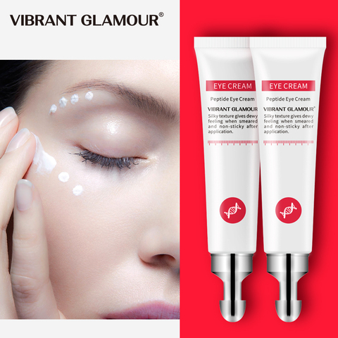 Vibrante GLAMOUR 2 uds colágeno péptido Crema para Ojos antiarrugas antiedad suero eliminar el círculo oscuro contra la hinchazón bolsa cuidado de la piel ► Foto 1/6