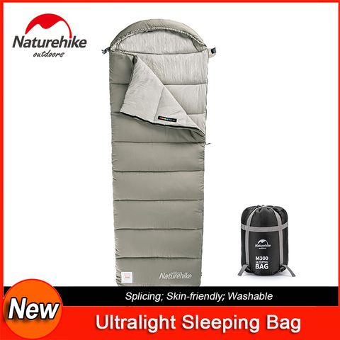 Naturehike-saco de dormir para acampar, saco de dormir ligero con capucha, para viajes al aire libre, senderismo, M180 / M300 / M400 ► Foto 1/6