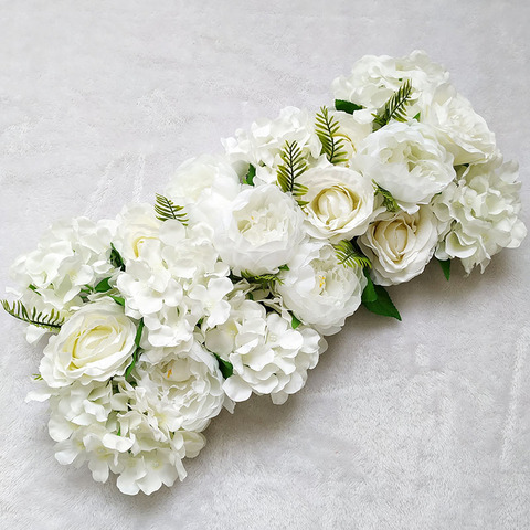 Hortensia de peonía rosa de seda para boda, flor citada de carretera, puerta arqueada, hilera de flores, decoración de boda, 50cm ► Foto 1/6