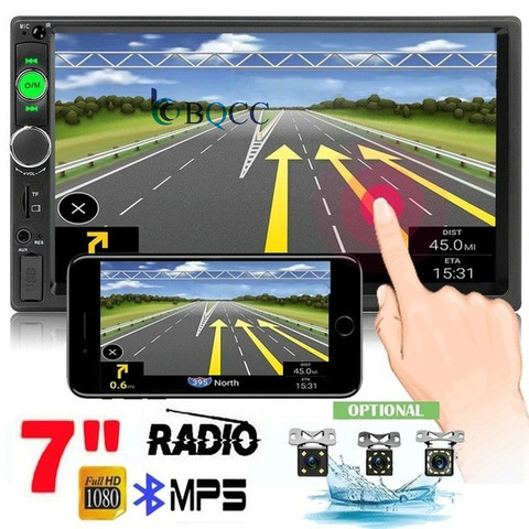 2 din car audio radio Bluetooth reproductor Multimedia 7 