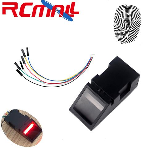 RCmall óptico lector de huellas dactilares Módulo de Sensor para Arduino Mega2560 UNO R3 51 AVR STM32 luz roja O40 DC 3,8-7 V FZ2904 ► Foto 1/4