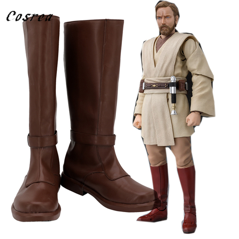 Estrella, el último Jedi Anakin Skywalker zapatos Cosplay adultos Obi Wan Anakin para mujeres botas zapatos de Halloween zapatos largos ► Foto 1/6