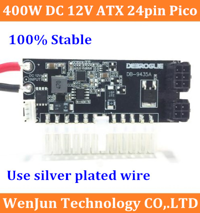 Módulo de alimentación de 400W pico DC-ATX 12V compatible con tarjeta gráfica fuente de alimentación HTPC pequeño chasis fuente de alimentación PSU adaptador de enchufe directo ► Foto 1/5