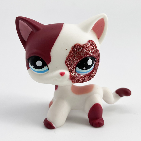 Tienda de mascotas real lps littlest, juguetes para perros, perro corto, Gato rosa, Pastor, perro salchicha, gran danés, blanco y negro, Envío Gratis ► Foto 1/6