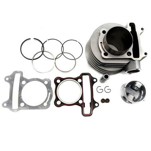 Kit de cilindro GY6 150 de 57,4mm, juego de anillos de pistón para Scooter de 4 tiempos, ciclomotor ATV QUAD GY6 150 157QMJ 1P57QMJ ► Foto 1/6