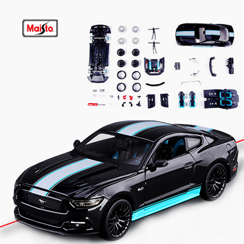 Coche de simulación de aleación de metal Maisto 1:24, modelo de Ford Mustang GT, adornos para manualidades, Colección, herramientas, 2015 ► Foto 1/6