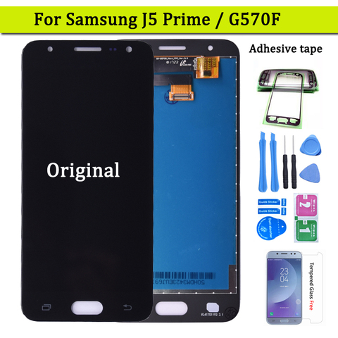 Original para Samsung GALAXY J5 primer SM-G570F G570Y G570M pantalla LCD y montaje de digitalizador con pantalla táctil envío gratis ► Foto 1/6