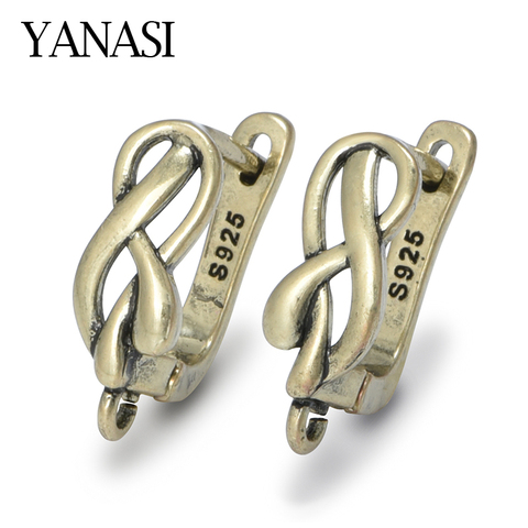 Pendientes de nota Musical de bronce, accesorios para joyería, ganchos para pendientes, joyería hecha a mano, suministros ► Foto 1/6