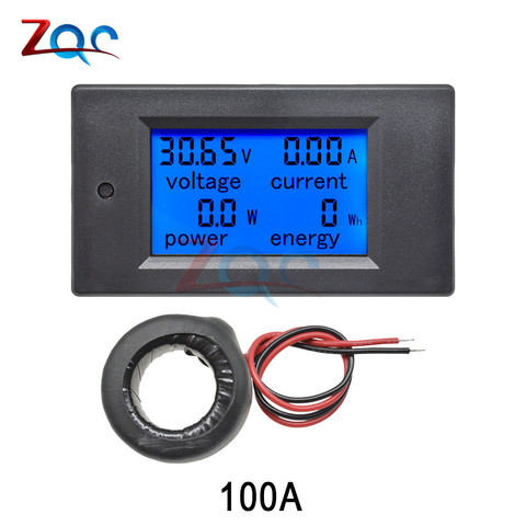 AC 80V-260V 100A 20A pantalla LCD voltímetro de corriente Digital amperímetro Wattmeter fuente de alimentación energía medidor de pruebas multímetro Monitor ► Foto 1/6