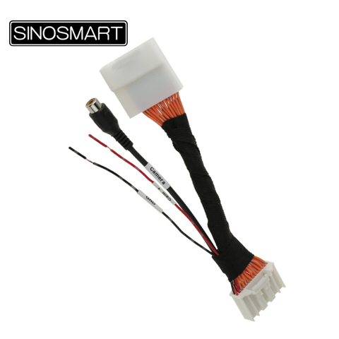 SINOSMART-Cable de conexión C28 para conectar cámara de visión trasera, conector OEM para coche sin dañar el cableado, compatible con Mazda CX-5 2015, 2016 ► Foto 1/5