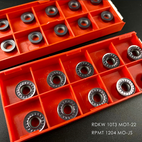 BB 10 uds inserto de carburo de redondez de la herramienta de torneado del CNC de la máquina de fresado indexables placa de hoja RDMT1204 RPMT1204 RPGT10T03 RPMW1003 ► Foto 1/4