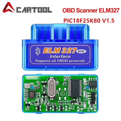 Escáner de diagnóstico de coche Super OBD2 Mini ELM327, Bluetooth V1.5 PIC18F25K80, Android PC ELM 327 1,5 25K80 OBD2 ► Foto 1/6