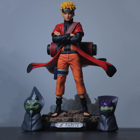 Uzumaki Naruto Sage acción figuras de Anime juguetes de PVC Shippuden Anime-dibujos de estatuilla de Uchiha Sasuke Brinquedos muñeca modelo Figma ► Foto 1/6