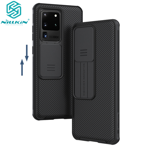 Para Samsung Galaxy S20/S20 Plus /S20 Ultra A51 A71 funda de teléfono, NILLKIN cámara de protección deslizante cubierta de protección de lente ► Foto 1/6