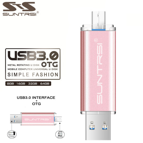 Suntrsi pen drive 3,0 gb 8GB 16g 32gb 64G USB Flash Drive 128G Pendrive lápiz de memoria usb a prueba de agua флэш-накопите u-disco regalo clave para PC ► Foto 1/1