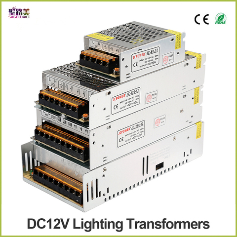 DC12V 1A/2A/3A/5A/6.5A/8.5A/10A/12.5A/16.5A/20A/25A/30A... Interruptor de fuente de alimentación LED, lámpara de tira, 1A/2A/3A/5A/6.5A/8.5A/10A/12.5A ► Foto 1/6