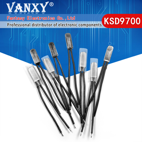 Termostato térmico de cierre Normal, interruptor bimetálico KSD9700, 250V, 5A, 45 ~ 90 grados, interruptor de temperatura, 5 uds. ► Foto 1/6