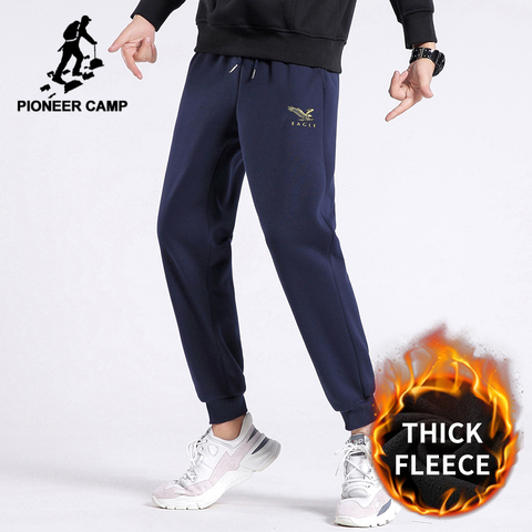 Pantalones de chándal Pioneer Camp de invierno 100% de algodón para hombre, pantalones de abrigo informales de lana, ropa para hombre XZK04023130H ► Foto 1/6