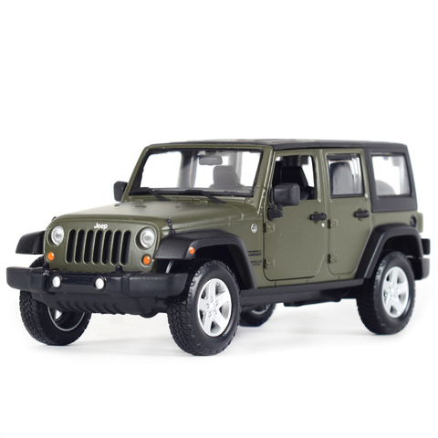 Vehículo todoterreno Maisto 1:24 2015 Jeep Wrangler, simulación estática, modelo de coche de aleación fundido a presión ► Foto 1/6