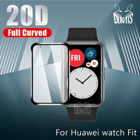 Película protectora de borde curvo 20D para Huawei Watch Fit / Honor Watch ES, protector de pantalla suave, accesorios (no cristal) ► Foto 1/6
