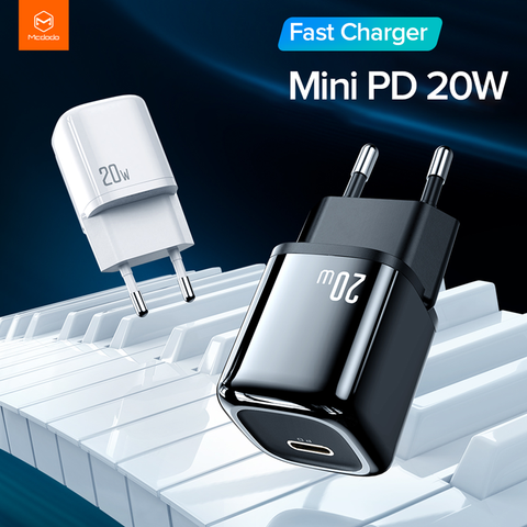 MCDODO USB tipo C cargador PD 20W de carga rápida del teléfono móvil del adaptador para iPhone 12 11 Pro Max X Huawei Xiaomi mi 10 Redmi Samsung ► Foto 1/6