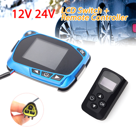 Calentador de estacionamiento de aire diésel con Control remoto, Monitor LCD de 12V / 24V para coche diésel ► Foto 1/6