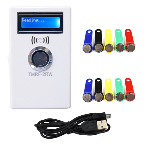 TM iButton programador DS1990A duplicador clonador copiadora 125Khz T5577 lector RFID escribir RW1990 Ficha de llave RFID/TM llavero duplicador ► Foto 1/5