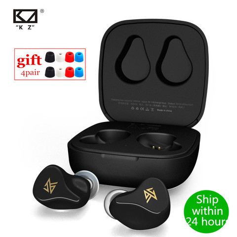 Nuevos auriculares KZ Z1 TWS Bluetooth 5,0, auriculares inalámbricos auténticos, auriculares dinámicos 1DD, Control táctil, cancelación de ruido, Auriculares deportivos ► Foto 1/6