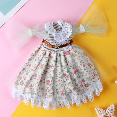 Vestido de muñeca de 28cm para niños, ropa para muñeca BJD, apto para Blythe, accesorios, vestidos, juguetes, 1/6 ► Foto 1/6